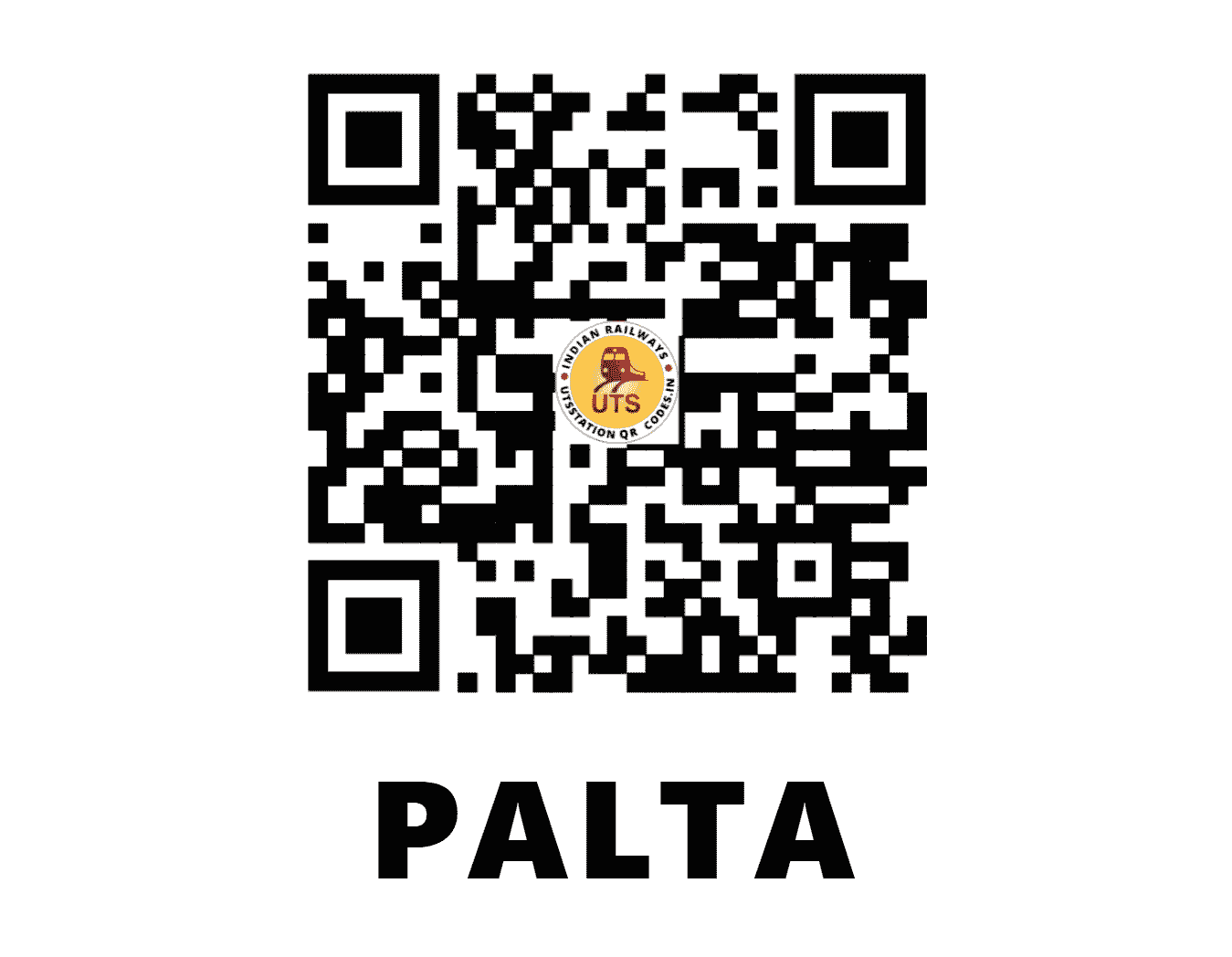 UTS QR Code for PALTA - PTF - ER (WEST BENGAL)